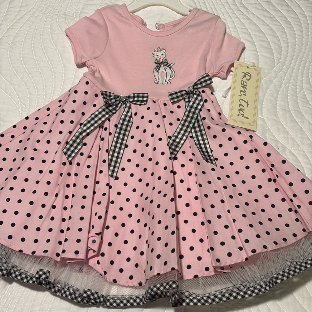 NWT Polkadot Cat Dress
